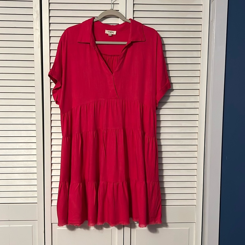 Hot pink Umgee women’s dress.size Large